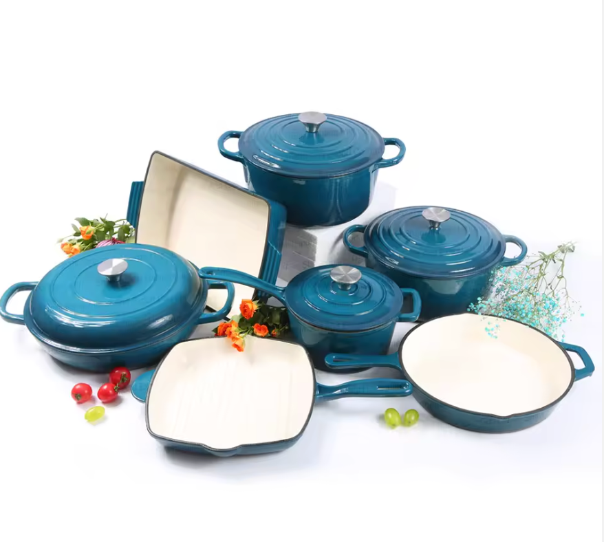 Colección de Cocotte en Hierro Fundido - 7 Piezas