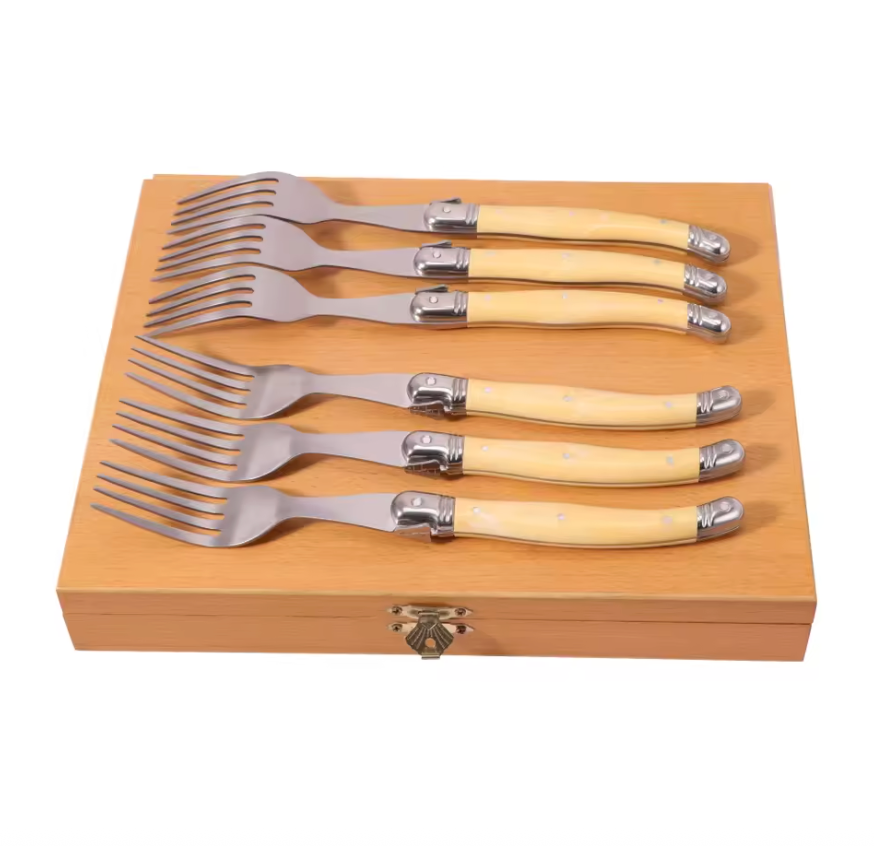 Set de 6 Cubiertos para Carne Estilo Laguiole