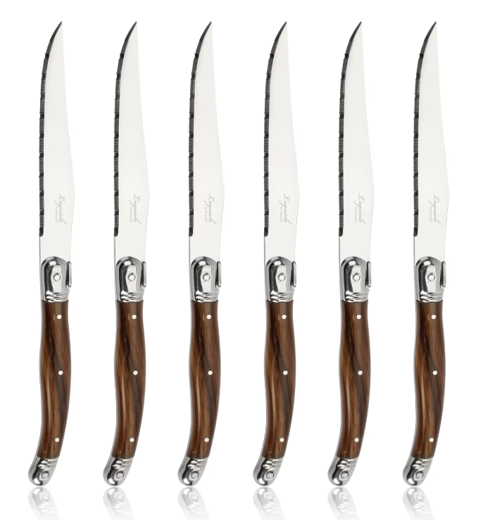 Set de 6 Cuchillos para Carne Laguiole · Acero inoxidable